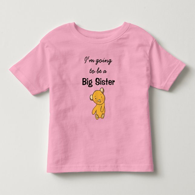 Camiseta De Bebé Voy a ser una Gran Hermana (Anverso)