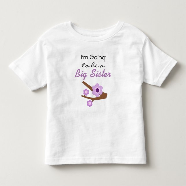 Camiseta De Bebé Voy a ser una Gran Hermana Invitación Vestida (Anverso)