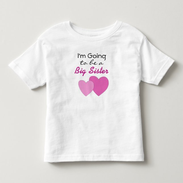 Camiseta De Bebé Voy a ser una Gran Hermana Invitación Vestida (Anverso)