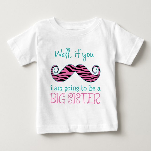 Camiseta De Bebé Voy a ser una hermana grande (Anverso)