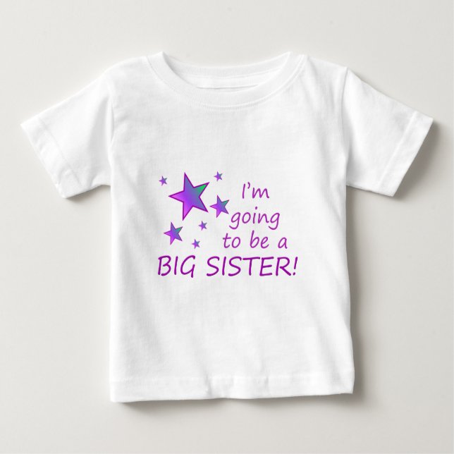 Camiseta De Bebé ¡Voy a ser una hermana mayor! (Anverso)