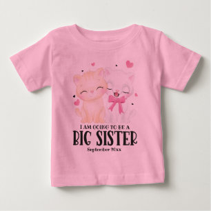 Camiseta De Bebé Voy a ser una hermana mayor anuncio de bebé