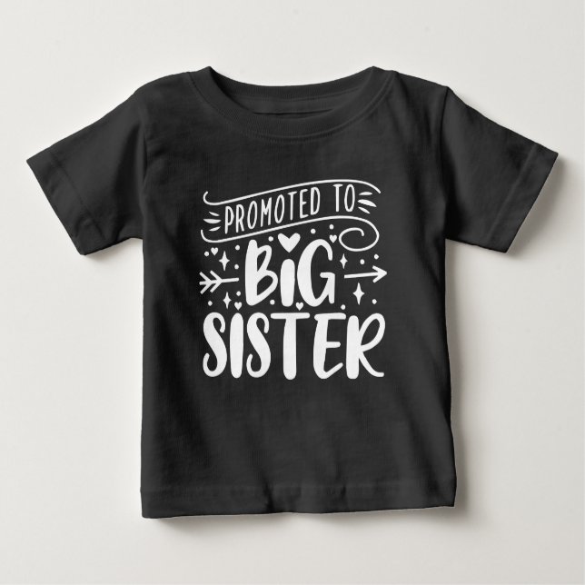 Camiseta De Bebé Voy a ser una hermana mayor/Hermana Linda (Anverso)