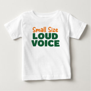 Camiseta De Bebé Voz Alta De Pequeño Tamaño