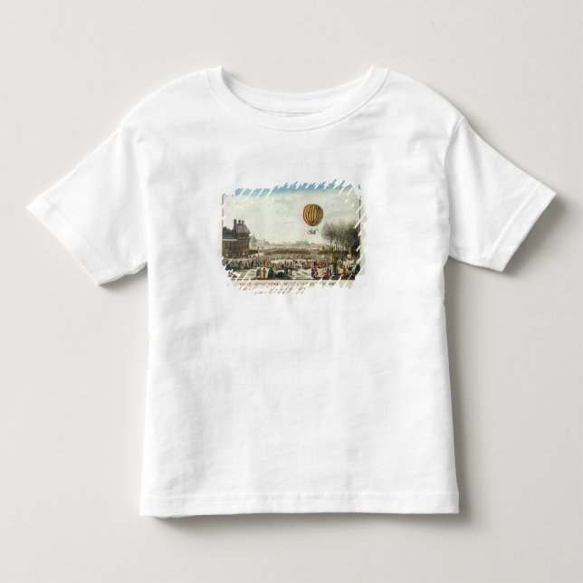 Camiseta De Bebé Vuelo de Jacques Charles y de Nicholas Roberto (Anverso)