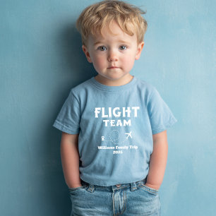 Camiseta De Bebé Vuelo de viaje Equipo Familia Vacaciones Despedida