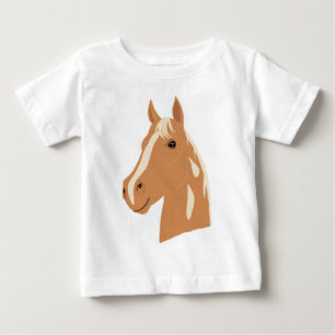 Camiseta De Bebé Vuelo Rojo el Caballo Feliz