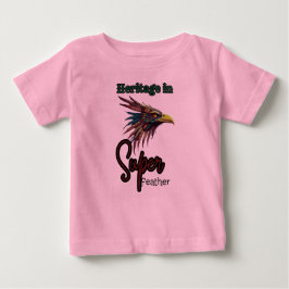 Camiseta De Bebé "Vuelo sagrado: Diseño de cara de pájaro Walua"