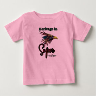 Camiseta De Bebé "Vuelo sagrado: Diseño de cara de pájaro Walua"