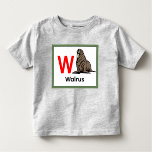 Camiseta De Bebé W es para Walrus