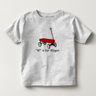 Camiseta De Bebé W está para el carro aprende deletrear