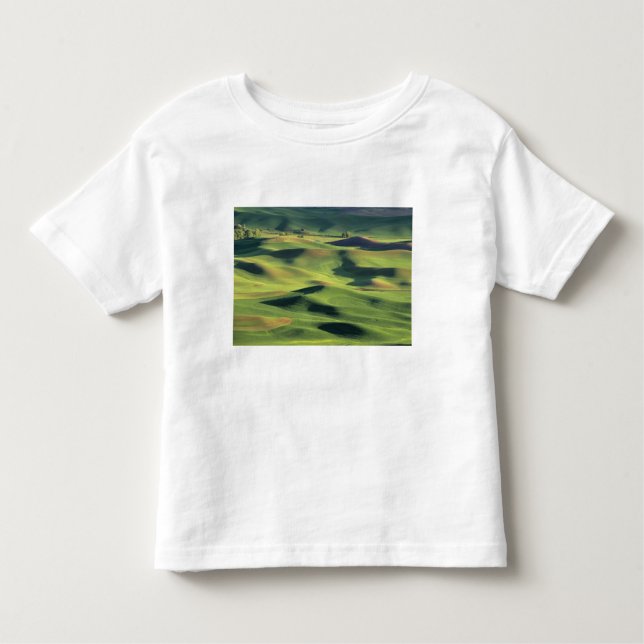 Camiseta De Bebé WA, Condado de Whitman, Palouse Farmland, ver (Anverso)