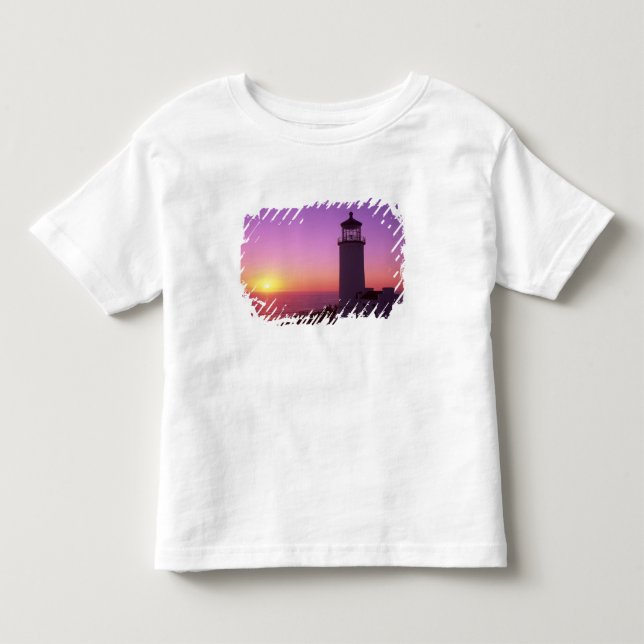 Camiseta De Bebé WA, Parque Estatal Cape Disappointment, North Head (Anverso)