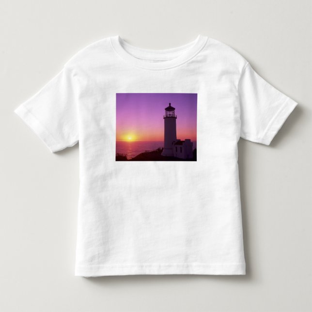 Camiseta De Bebé WA, Parque Estatal Cape Disappointment, North Head (Anverso)