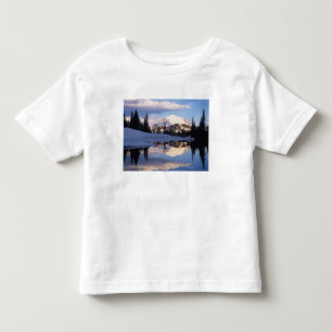 Camiseta De Bebé WA, Parque Nacional Mt. Rainier, Mt. Rainier y nub
