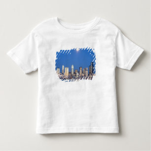 Camiseta De Bebé WA, Seattle, el perfil de la ciudad de Seattle y E