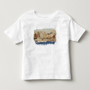 Camiseta De Bebé WA, Seattle, horizonte de Seattle y bahía de Ellio
