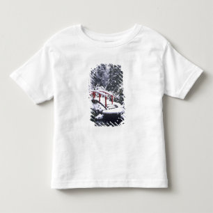 Camiseta De Bebé WA, Seattle, puente de la luna y estanque después