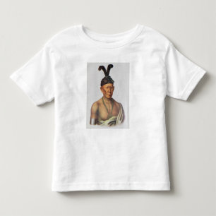 Camiseta De Bebé Wakechai o "Eagle que se agacha", un jefe de Sauk
