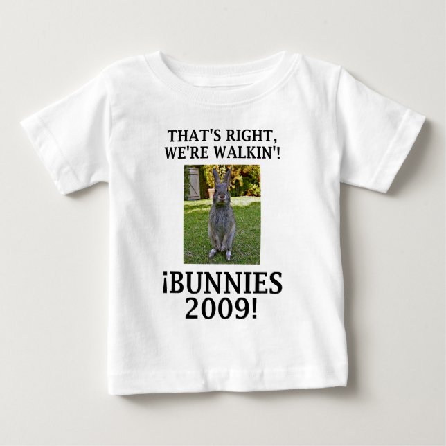 Camiseta De Bebé WalkinBunnies09 (Anverso)