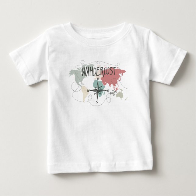Camiseta De Bebé Wanderlust (Anverso)