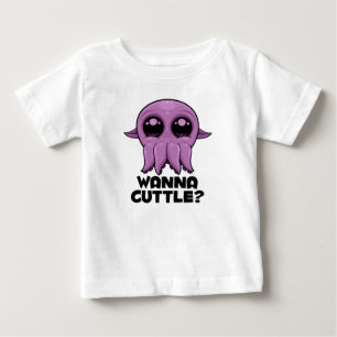Camiseta De Bebé Wanna Cuttle Personalizado Cuttlefish