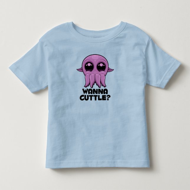 Camiseta De Bebé Wanna Cuttle Personalizado Cuttlefish (Anverso)