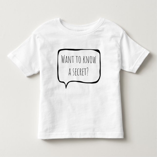 Camiseta De Bebé Want to know a secret, big brother customizable (Anverso)