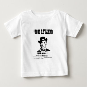 Camiseta De Bebé Wanted Jesse James