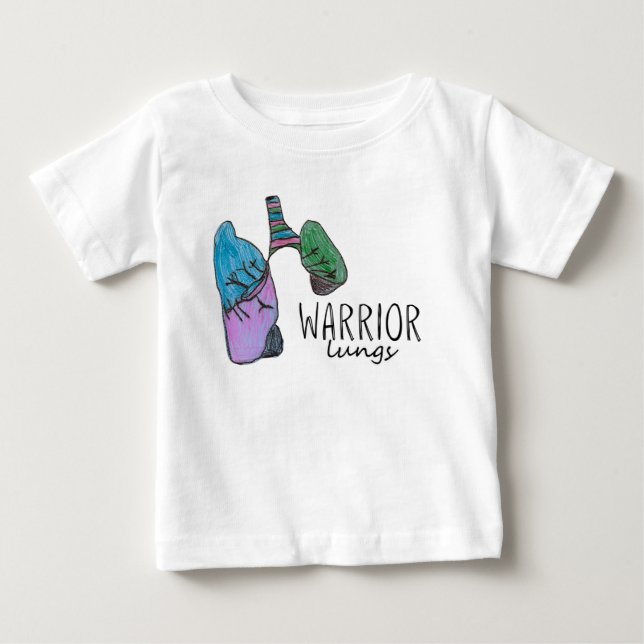 Camiseta De Bebé Warrior Lungs Toddler Shirt (Anverso)