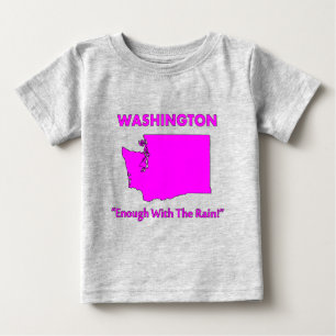 Camiseta De Bebé Washington - Basta de lluvia