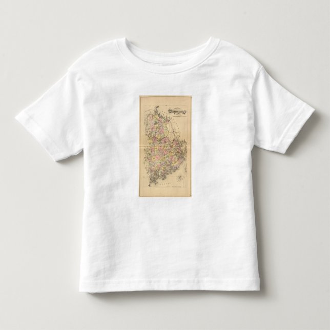 Camiseta De Bebé Washington Co, Maine (Anverso)