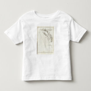 Camiseta De Bebé Washington, Columbia Británica, mapa de Vancouver