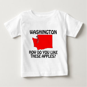 Camiseta De Bebé Washington - ¿Cómo Te Gustan Estas Manzanas?