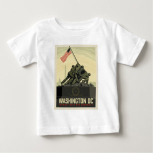 Camiseta De Bebé Washington D. C.   Monumento a la Guerra del Cuerp