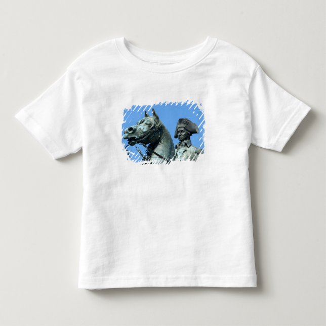 Camiseta De Bebé Washington, DC, estatua del General George (Anverso)