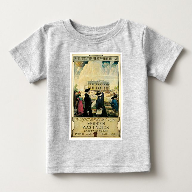 Camiseta De Bebé Washington moderno (Anverso)