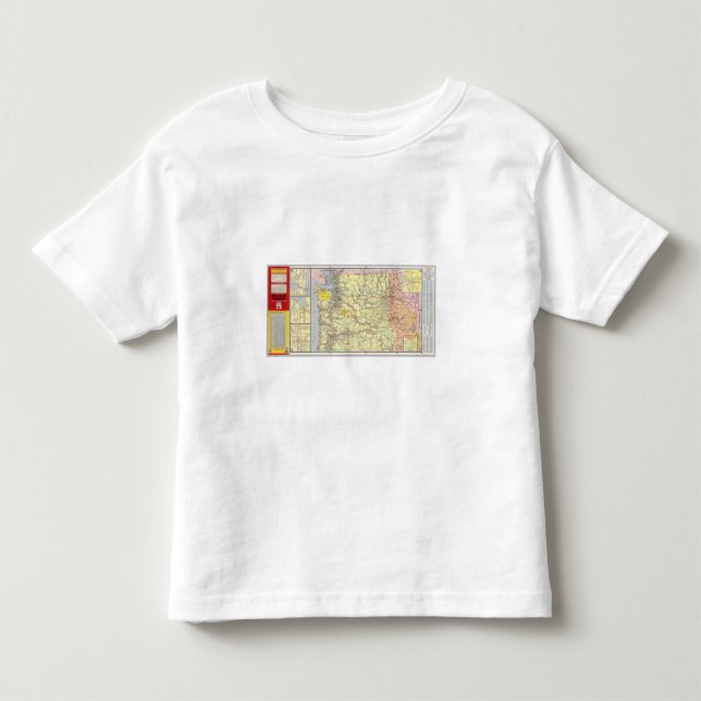 Camiseta De Bebé Washington, Oregon, Idaho (Anverso)