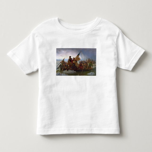 Camiseta De Bebé Washington que cruza el río Delaware (Anverso)
