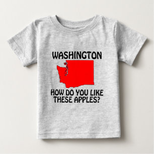 Camiseta De Bebé Washington: ¿Qué te parecen estas manzanas?