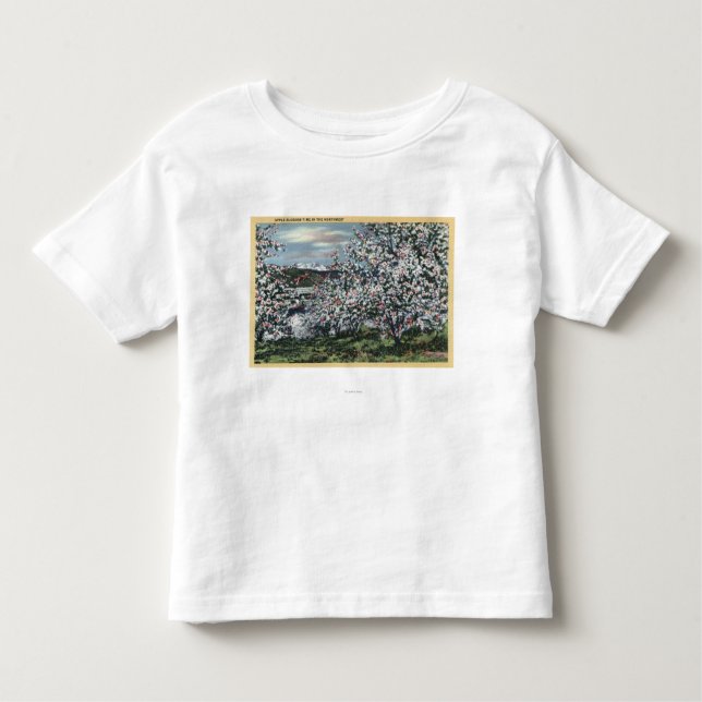 Camiseta De Bebé Washington - vista de los manzanos En flor (Anverso)