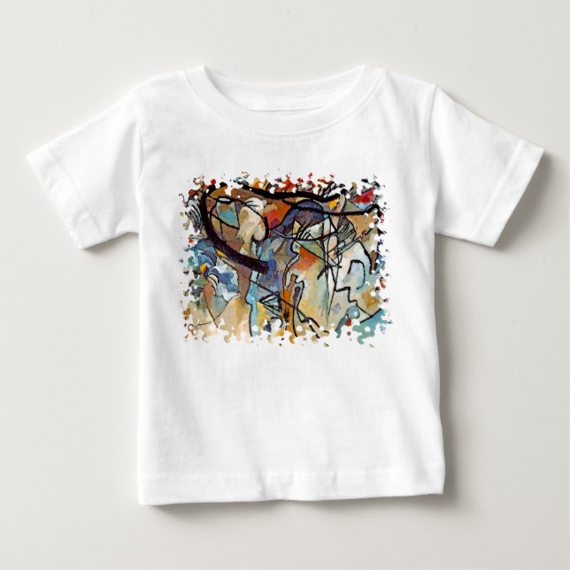 Camiseta De Bebé Wassily Kandinsky - Composición cinco arte abstrac (Anverso)