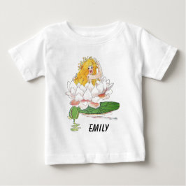 Camiseta De Bebé Water Lily Cute Flor Child Floral Chica de hadas