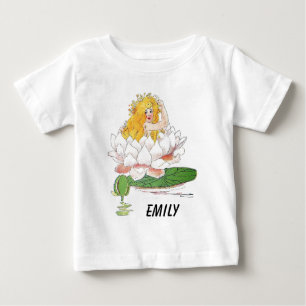 Camiseta De Bebé Water Lily Cute Flor Child Floral Chica de hadas