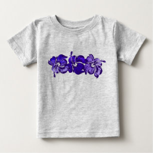 Camiseta De Bebé Watercolor Hibiscus Toddlers Tee