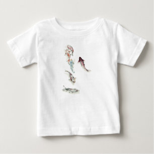 Camiseta De Bebé Watercolor Koi Fish