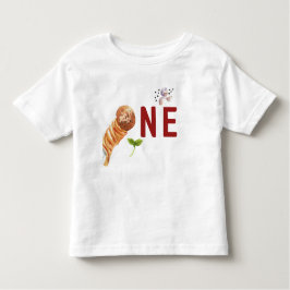 Camiseta De Bebé Watercolor Meatball Personalizado Primer Cumpleaño
