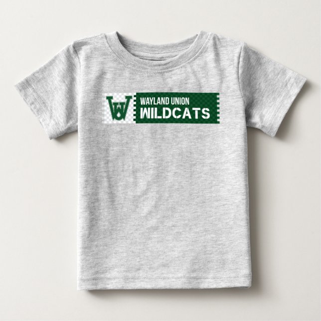 Camiseta De Bebé Wayland Union Wildcats (Anverso)