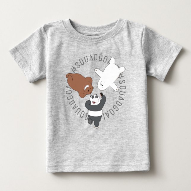 Camiseta De Bebé We Bare Bears - #SquadGoals (Anverso)