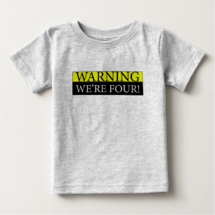 Camiseta De Bebé weÕre amonestador cuatro